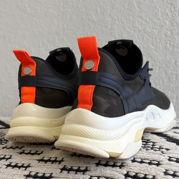 Steve Madden Camo Black and Orange Sneakers - Picture 3 of 10